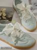 2 Paar 2cm Breite für Sneaker Flache Schuhe Schnürsenkel aus Baumwolle Satin Seidenband Schnürsenkel Verstellbare Länge 80cm/100cm/120cm/140cm