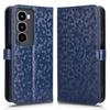 For itel City 100 4G Wallet Case Dot Pattern Imprint PU Leather Phone Cover with Wrist Strap