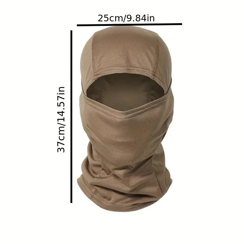 Tactical Windproof Balaclava for Bicycle Riding, Full Cover, Outdoor Hunting, Hiking Head, Warm Shield, Ski Scarf
