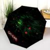Nightmare Forest: Gremlin Shadows Folding Umbrella Travel Suitable for All Seasons Three Folds Umbrella Light