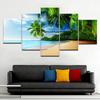 The scenery on the beach 5 Panel/piece HD Print modern wall posters Canvas Art Painting For home living room decoration