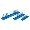 Socket Holder - Bgs Technic - 67158 - 3 Pcs - Wall Mounting - Blue Color