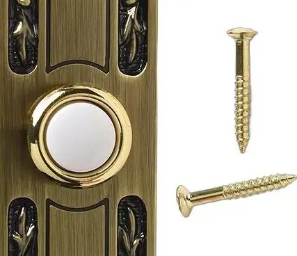 5-inch Retro Metal Doorbell Button With Light Wired Mount Wall-Mounted Doorbell Switch Waterproof UV Resistant, High Temperature
