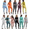 European & American Five-Piece Yoga Set: Shorts, Short-Sleeve, Long-Sleeve, Trousers, Bra, Vest