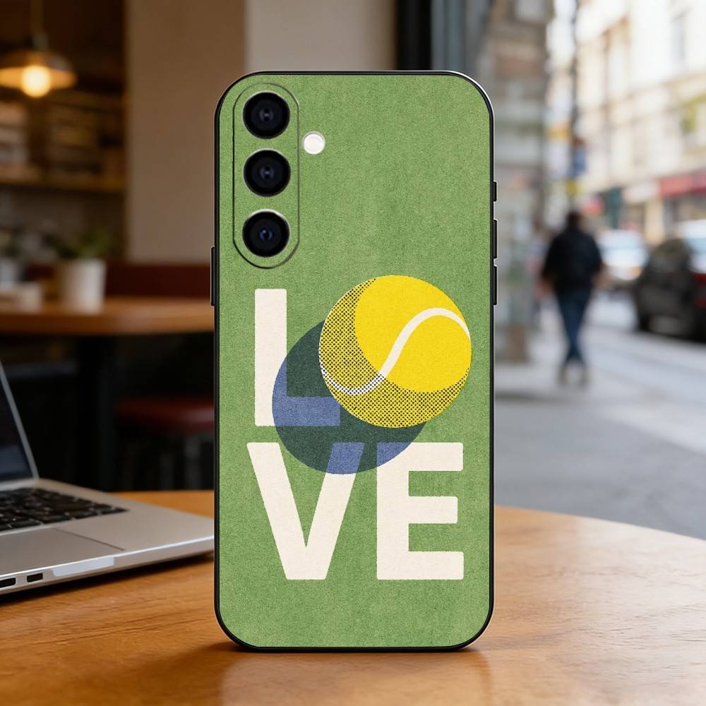 Tennis culture Phone Case For Samsung Galaxy A73,A72,A71,A70,A53,A52,A51,Others Soft Black Cover