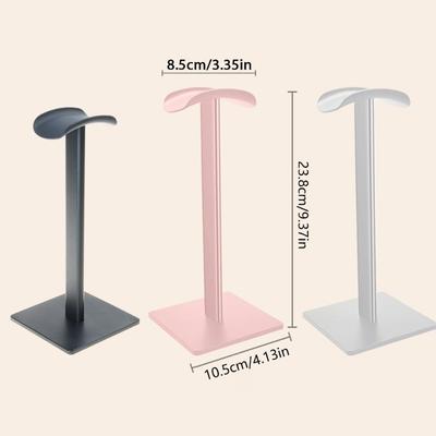 Universal Gaming Headset Stand With Flexible TPU Headrest Sturdy ABS Base For Secure Storage Rack Desk Organizers
