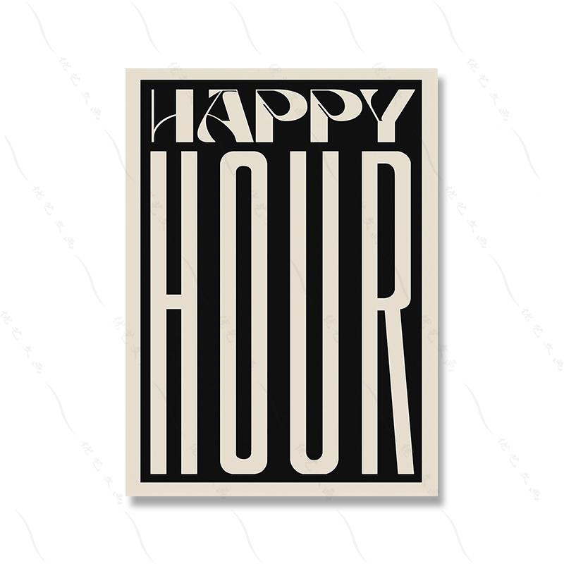 

Happy Hour Espresso Martini Quotes Posters and Prints Canvas Painting Cocktail Kitchen Wall Art Pictures Trendy Home Decor Ideas 21x30cm No Framed