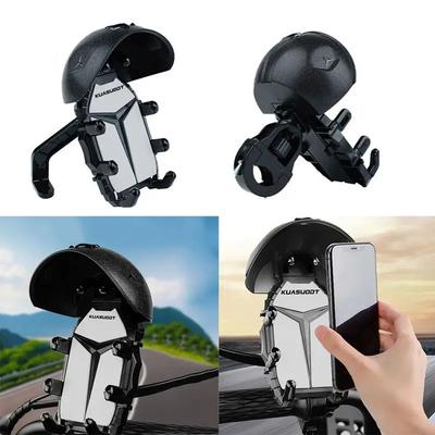 Motorcycle Bicycle Mobile Phone Holder Rotatable Shockproof Navigation Waterproof Sunshade Riding Phone Mount Shockproof Bracket