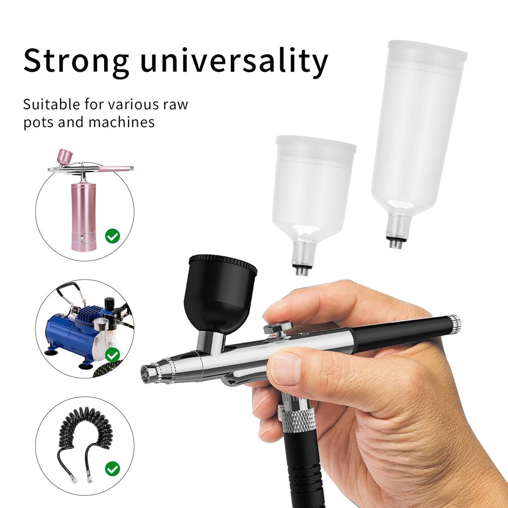 Portable High Pressure Airbrush Guns with Comfortable Grip 0.3mm Nozzle for Long Term Use In Various Creative Setting