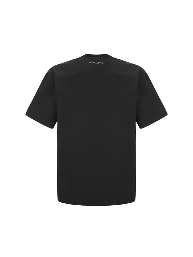 DISCOVERY EXPEDITION Freshvent Woven Short Sleeve T-Shirt (Black)