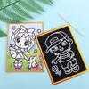 Stickers Art Child Painting Colored Scratch Paper Magic Doodle Board Magic Scratch Drawing Board