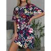 Abito estivo da donna a maniche corte con stampa 3D Moda Versatile Traspirante Tendenza Casual