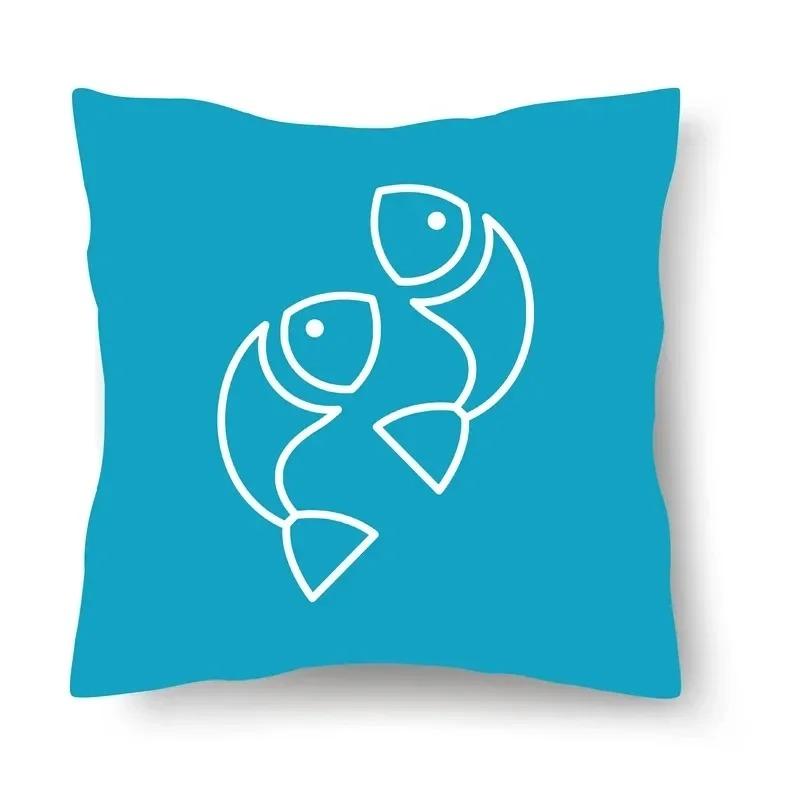 Simple Pattern Decorative Pillowcase Car Sofa Square Cushion Pillowcase