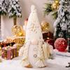 2024 Gnome Christmas Decorations 30cm Light Up Christmas Gnomes Plush Doll Ornaments Knited Elf Dwarf Gift Home Table Decor