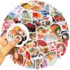 64 Cartoon Watercolor Japanese Travel Graffiti Stickers Decorative Guitar Notebook Suitcase DIY Waterproof