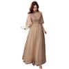 Champagne Annual Meeting Evening Dress Women's 1011 New Banquet Temperament Bridesmaids Student Performance Long Dress