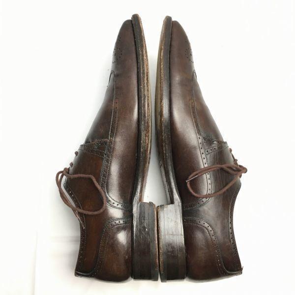 ESTNATION Size 5.5 (24.5cm) Made In Spain Wingtip Business Shoes Dark Brown Men's(USED)