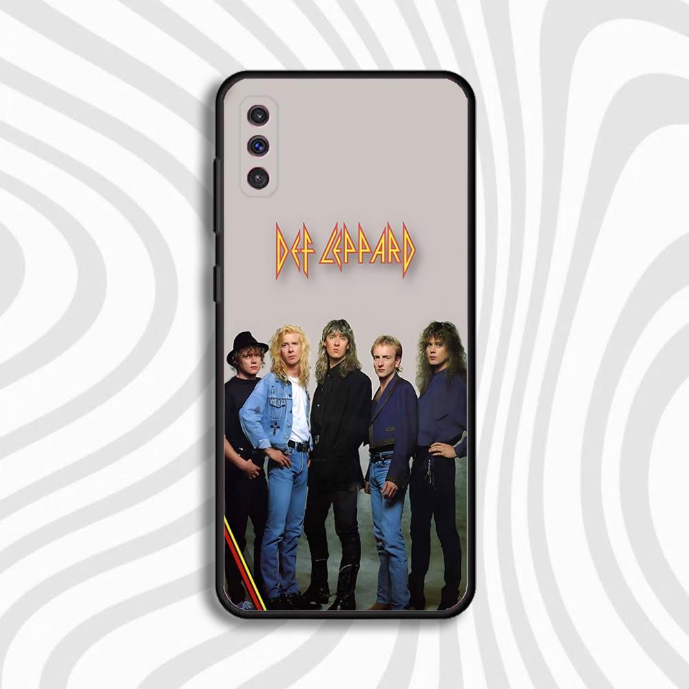 

D-Def Band L-Leppard Phone Case For Samsung S 25,24,23,22,30,21,10,9,Ultra,Plus,Lite,FE,4,5 G Black Soft Case Samsung S23plus5G