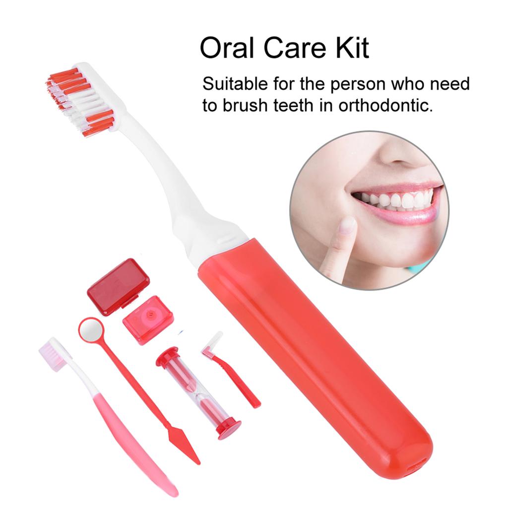 Zubní kartáček Ústní zrcátko Mezizubní kartáček Zubní nit Ústní nástroje Ortodontická ústní hygiena 01#