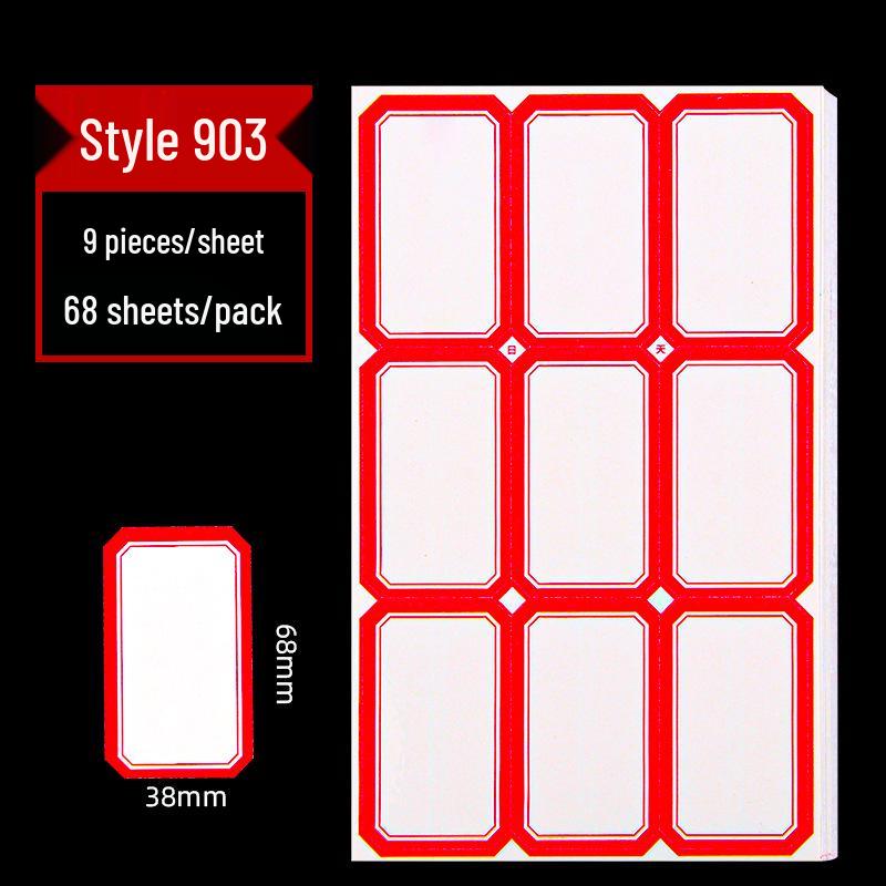 Büro Selbstklebende Handschriftliche Preisetiketten - 68 Blatt, Leicht ablösbare Papieraufkleber.