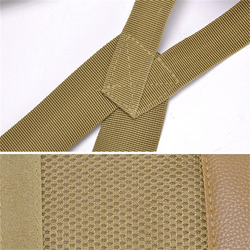 Tactical MOLLE Padded Waist Belt with Y-Shaped Suspenders 600D Heavy Duty Battle Belt Support Combat Load Carrier for Airsoft Hunting