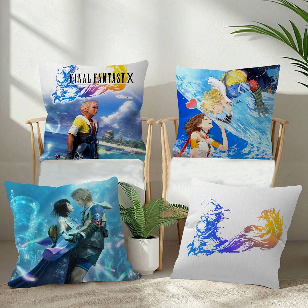 Pillow Gift Home Office Decoration Bedroom Sofa Car Cushion Cover Case 45X45 Game F-Final F-Fantasy X