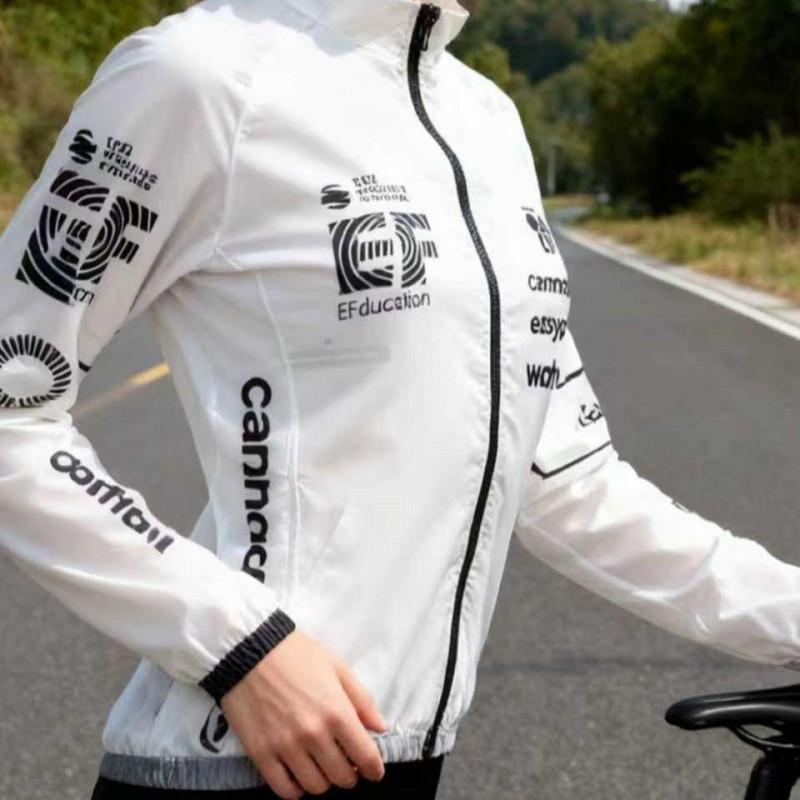 Unisex Windproof Cycling Jacket Long Sleeve Road Bike Outerwear Lightweight Riding Coat