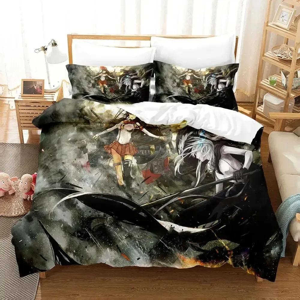 Anime Kantai Collection Bettwäscheset Jungen Mädchen Einzel- Queen-Größen Bettbezug Kissenbezug Bett Kinder Erwachsene Mode Heimtextilien