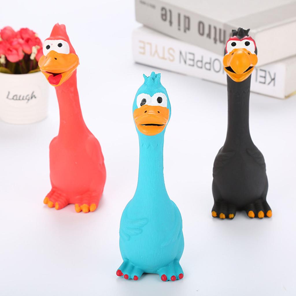 Screaming Chicken Dog Chew Toy Durable Latex Decompression Tool Gadgets Suitable for Friends Family Pets