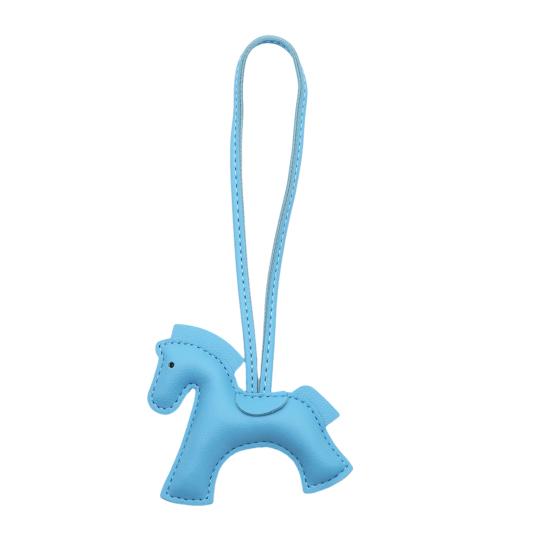 Car Ornament Faux Leather Horse Charm Small Dainty Keychain Car Interiors Purse Backpack Accessories