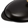 Staub Shallow Oval Serving Dish with Lid, 31cm, Enamel Pot, Shallow, Induction and Oven Safe, 1332125/40509-400-0, Black