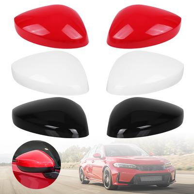 Left/Right Side Wing Mirror Cover Cap For 11th Honda Civic -2024 Without Turn Signal Light Style Rear Mirror Cover Replace