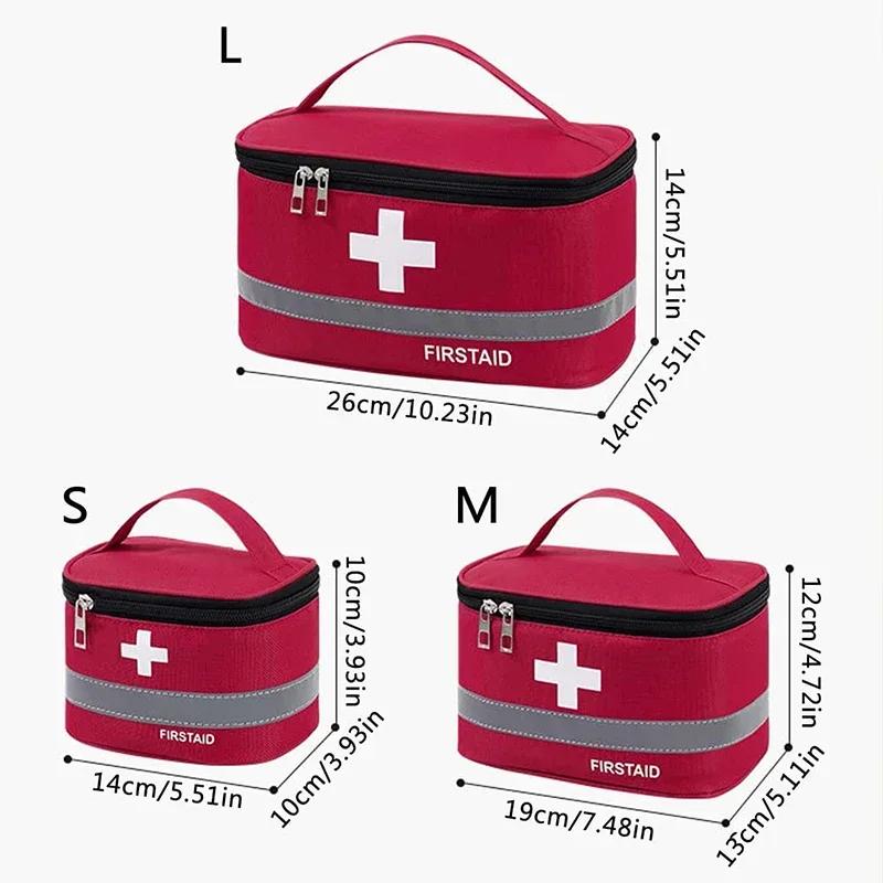 Compact Emergency Medical Kit with Travel-Friendly Medicine Organizer