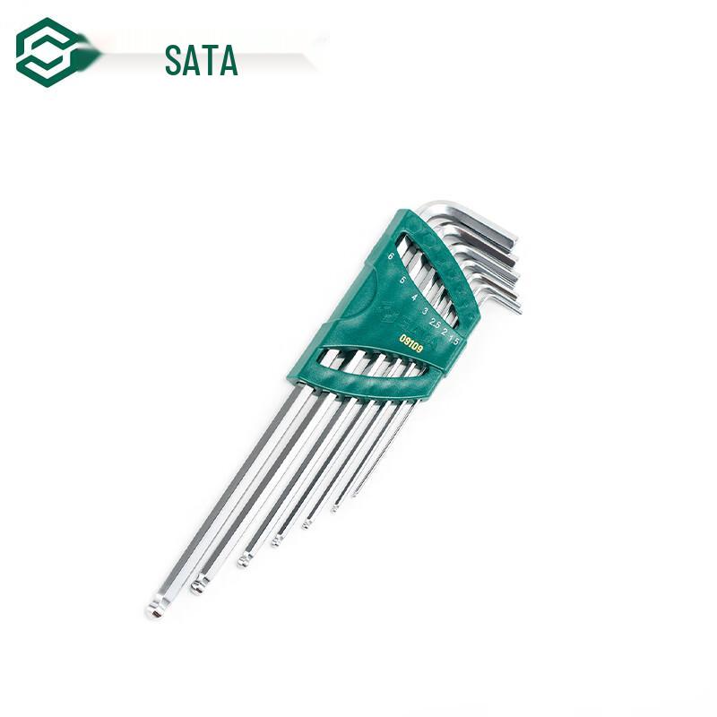 SATA 7-Piece Extra-Long Ball End Hex Key Set 7-piece