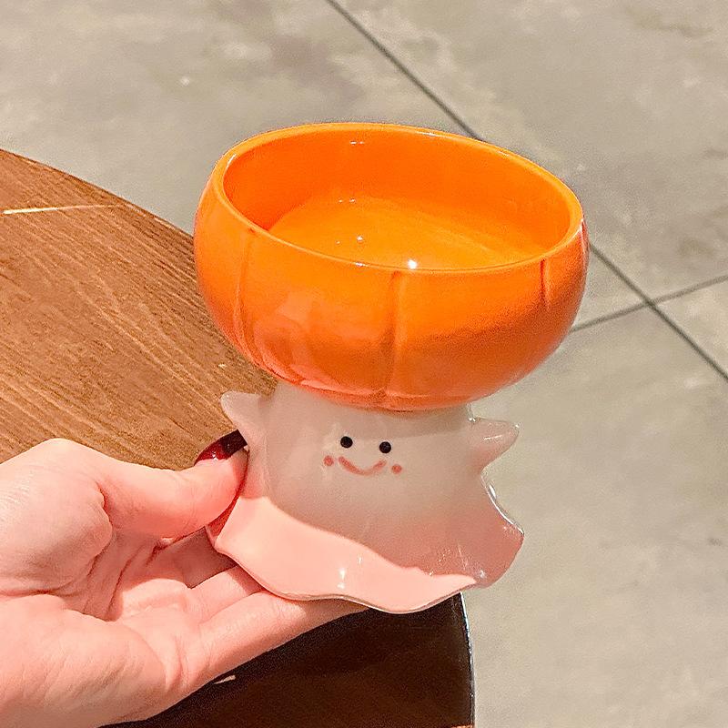 Birthday gift cute funny ghost water cup pumpkin ceramic mug for girl girlfriend Halloween souvenir
