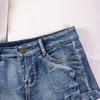 High-Waisted Plus Size European & American Sexy Denim Casual Shorts for Women