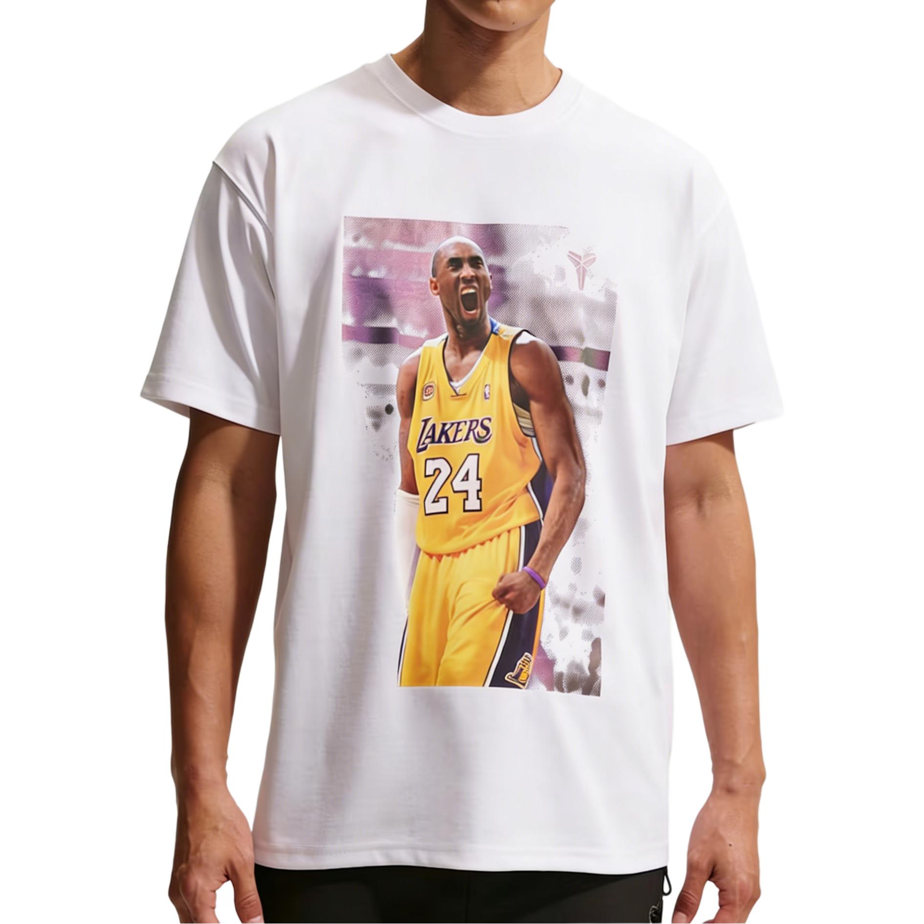 Nike Dri-Fit Kobe Printed Loose Fit Drop Shoulder Short Sleeve Basketball Shirt Men tops IQ2375-100 S