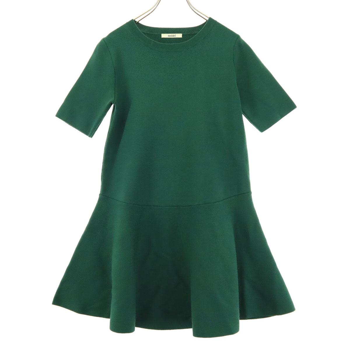 

Beauty products SNIDEL Short sleeve mini dress F green Women Used