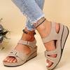 Neue Offene spitze Mode frauen Sandalen Sommer Weiche Sexy Frauen Sandalen Keil Schnalle frauen Orthopädische Sandale Schuhe Weibliche