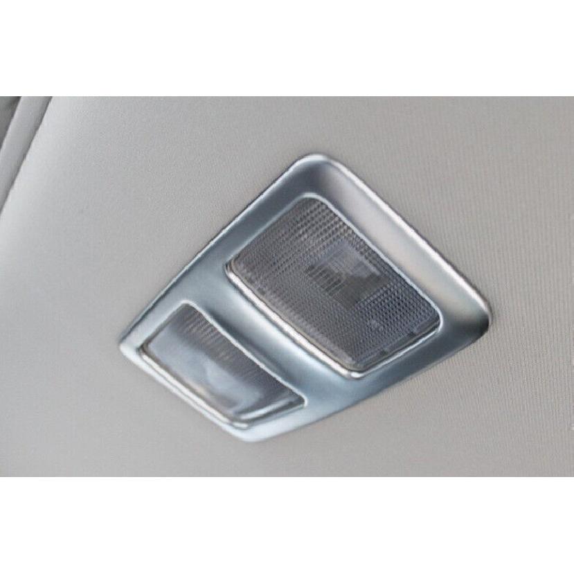 For Mazda CX-5 2013-2015 Matte Silver Roof Front Rear Reading Light Cover Trim