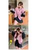 Women's Petite Color Block Baseball Jacket - 2025 Fall/Winter American College Style