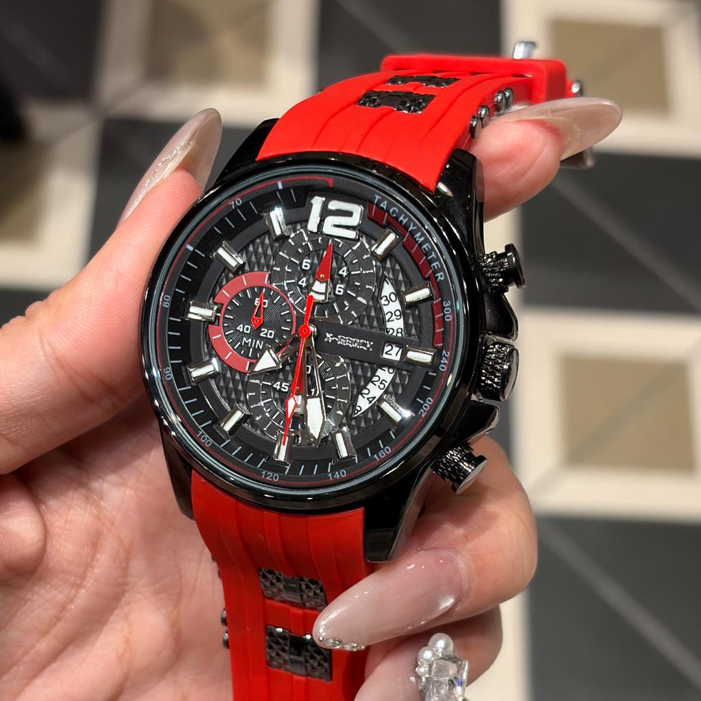Watch Fashion Sports Men'S Business Fashion Round Dial Quartz Watch Large Dial Casual Luminous Boys Watch