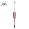 Gift for Women Diamond Beadable Pens, Bling Rhinestone Beaded DIY Plastic Bead Pen, Crystal Smooth Writing Experience Shaft Black Ink Ballpoint