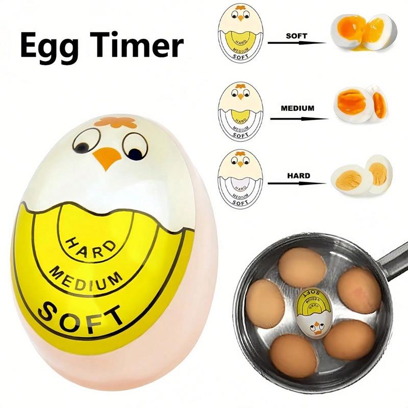 Kitchen Boiled Egg Timer Cartoon Boiled Chick Egg Timer Sensitive Color Change for Hard Soft Boiled Eggs Home Kitchen Tools