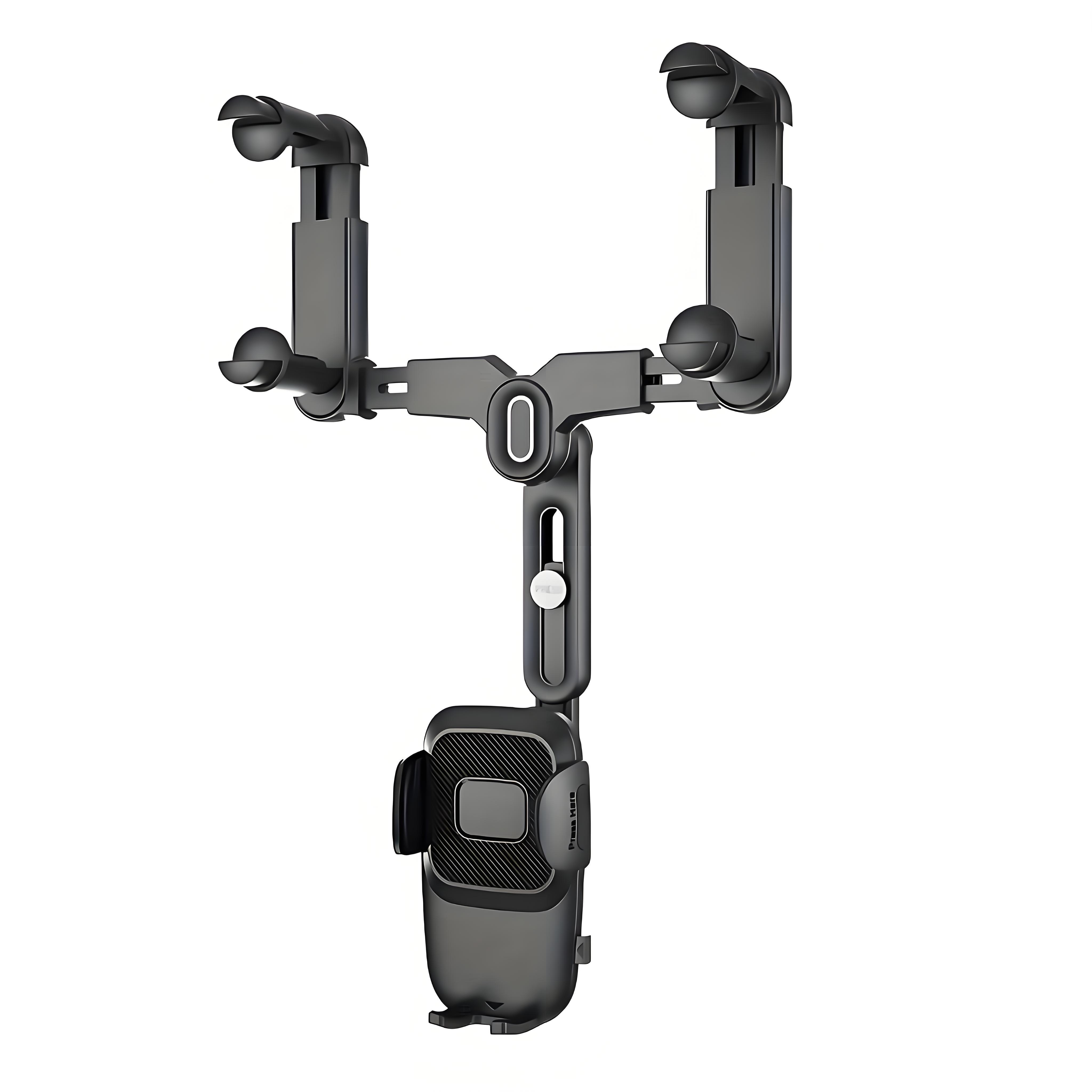 360° Car Phone Holder Rearview Mirror Mount Bracket Navigation GPS Mobile Stand Clip Foldable Adjustable Car Cell Phone Support