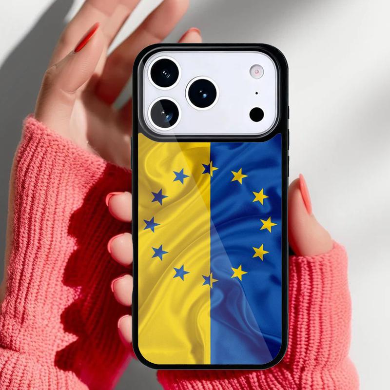 U=kraine Flag national emblem soft Phone Case for iPhone 17 Air 16e 15 14 13 Pro Max Back Cover for 12 11 Pro Coque