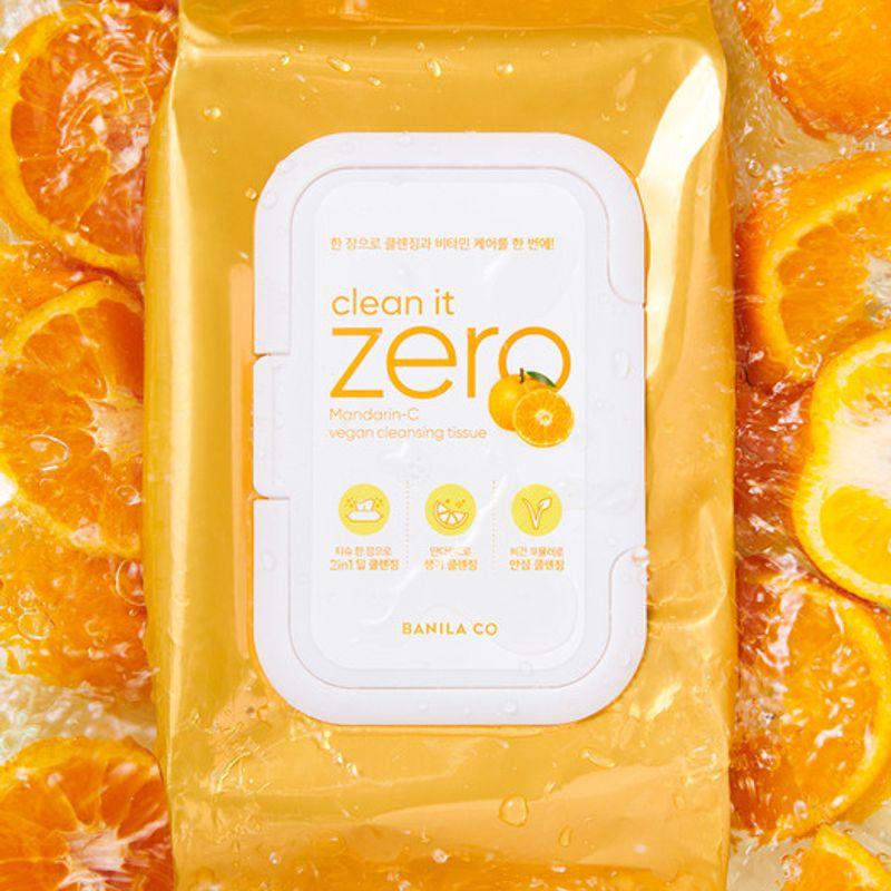 

Очищающие салфетки Clean It Zero Mandarin C Vegan, 80 шт.