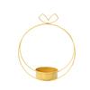1pcs/set Creative Desktop Flower Basket Moon Shaped Vase Flower Arrangement Gold Color Iron Wedding Ornament Home Decoration