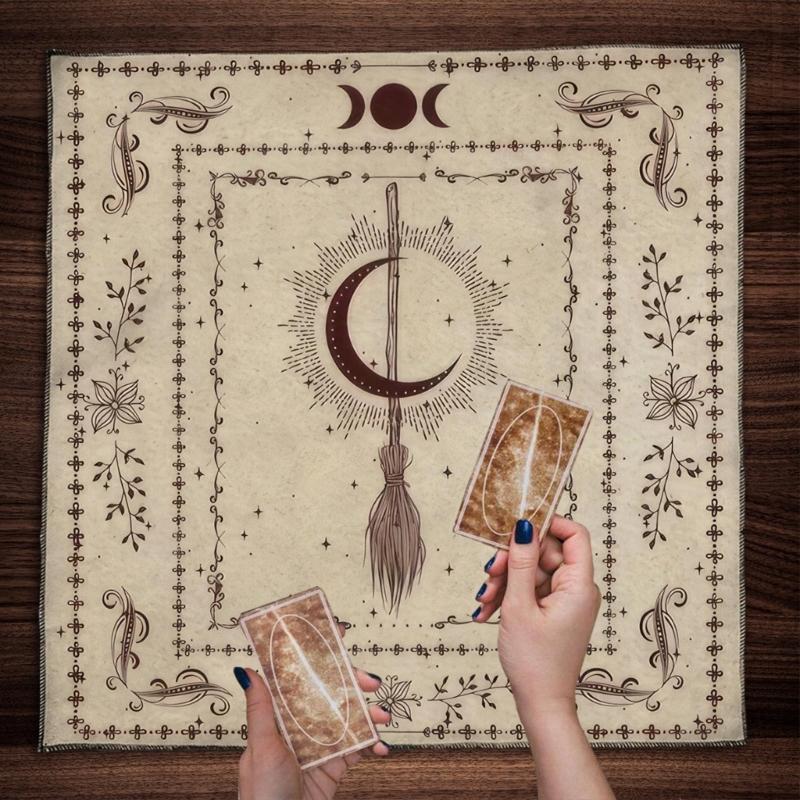 Square Shape Pendulums Mat Altar Tablecloth Board Game Card Pad Table Deck Cloth