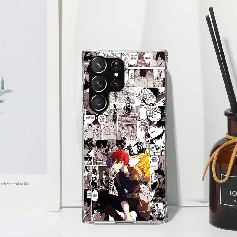 My Hero Todoroki Shoto Phone Case For Samsung Galaxy Note 20 Ultra 10 Plus 9 8 M11 M12 M21 M30S M32 M51 M52 J4 J6 + J8 Art Funda